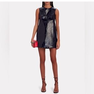 NWT AKNVAS Storm Faux Leather Mini Dress